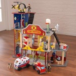 Statie de Pompieri - Deluxe Fire Rescue Station Kidkraft- Centru de joaca din lemn cu masinute de pompieri Statie de Pompieri - Deluxe Fire Rescue Station Kidkraft- Centru de joaca din lemn cu masinute de pompieri